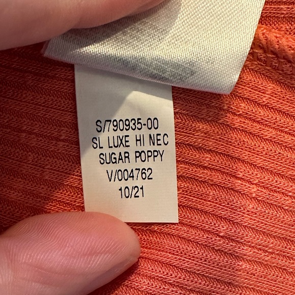 ✨NWT Old Navy LUXE High-Neck Rib-Knit SWING TANK SUGAR POPPY Women Size M - Picture 6 of 7